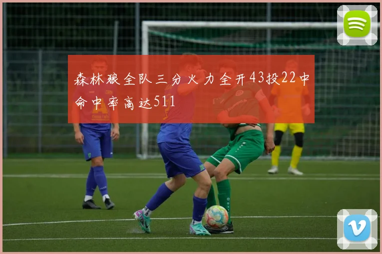 森林狼全队三分火力全开43投22中命中率高达511